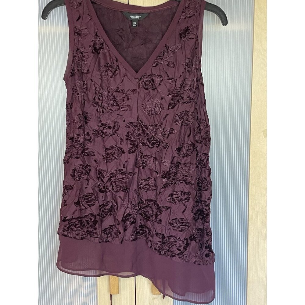 Simply Vera Embroidered Blouse Sz XS Boho Whimsy Goth Witchy Renaissance Top